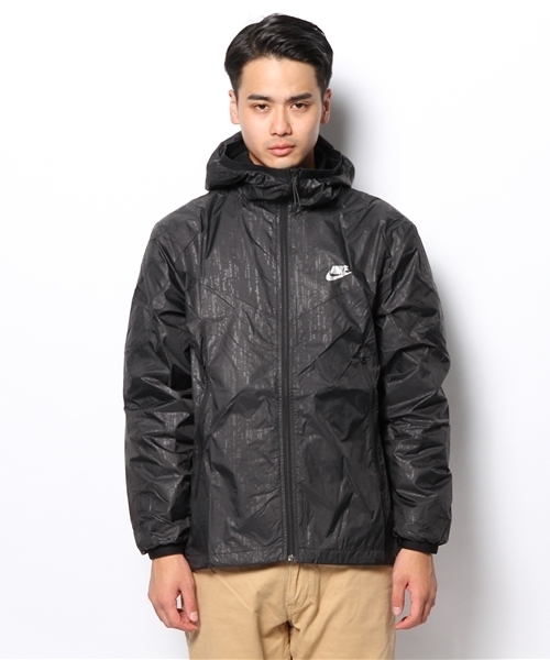 NIKE(ナイキ)の「ナイキ ハイブリッド マトリックス オールオーバー プリント NIKE HYBRID JACKET-AOP MTX 614364(ナイロンジャケット・メンズ・ライトグリーン/ネイビー/ブラック・X-LARGE/MEDIUM/LARGE/SMALL)」の13枚目の写真