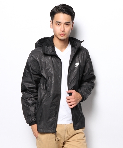 NIKE(ナイキ)の「ナイキ ハイブリッド マトリックス オールオーバー プリント NIKE HYBRID JACKET-AOP MTX 614364(ナイロンジャケット・メンズ・ライトグリーン/ネイビー/ブラック・X-LARGE/MEDIUM/LARGE/SMALL)」の9枚目の写真