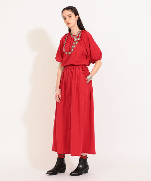 BEAMS BOY(ビームスボーイ)の「BEAMS BOY / リボン パフスリーブ Tシャツ(Tシャツ/カットソー・レディース・ブラック/レッド・ONE SIZE)」の17枚目の写真