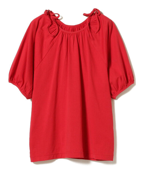BEAMS BOY(ビームスボーイ)の「BEAMS BOY / リボン パフスリーブ Tシャツ(Tシャツ/カットソー・レディース・ブラック/レッド・ONE SIZE)」の14枚目の写真
