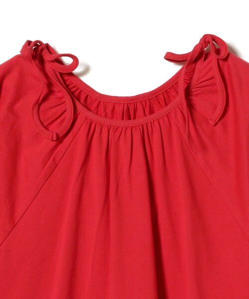 BEAMS BOY(ビームスボーイ)の「BEAMS BOY / リボン パフスリーブ Tシャツ(Tシャツ/カットソー・レディース・ブラック/レッド・ONE SIZE)」の13枚目の写真