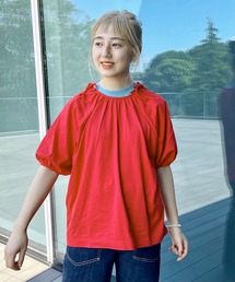 BEAMS BOY | BEAMS BOY / リボン パフスリーブ Tシャツ(Tシャツ/カットソー)