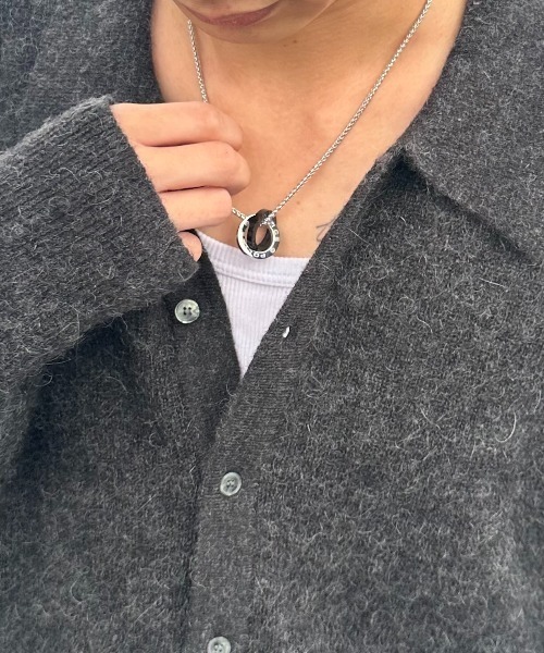 POLICE（ポリス）の「【POLICE】ポリス OTEMANU メンズ ダブルリング ネックレス（ネックレス・メンズ・シルバー×ブルー/イエローゴールド/ブラック×シルバー・FREE）」の18枚目の写真