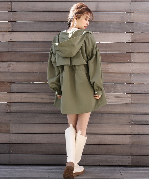 one after another NICE CLAUP（ワンアフターアナザーナイスクラップ）の「ミドルマウンテンパーカー（その他アウター・レディース・アイボリー/ベージュ/カーキ・FREE）」の13枚目の写真