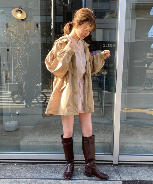 one after another NICE CLAUP（ワンアフターアナザーナイスクラップ）の「ミドルマウンテンパーカー（その他アウター・レディース・アイボリー/ベージュ/カーキ・FREE）」の7枚目の写真