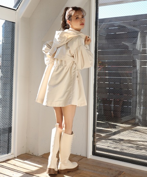 one after another NICE CLAUP（ワンアフターアナザーナイスクラップ）の「ミドルマウンテンパーカー（その他アウター・レディース・アイボリー/ベージュ/カーキ・FREE）」の17枚目の写真