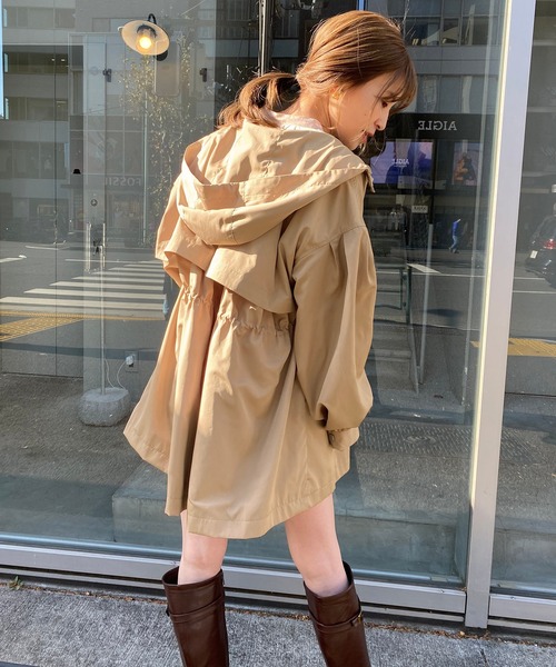 one after another NICE CLAUP（ワンアフターアナザーナイスクラップ）の「ミドルマウンテンパーカー（その他アウター・レディース・アイボリー/ベージュ/カーキ・FREE）」の9枚目の写真