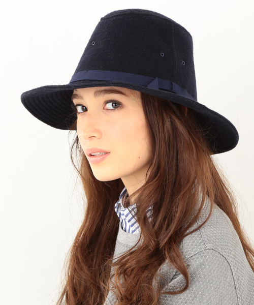 BEAMS BOY(ビームスボーイ)の「INFIELDER DESIGN / ウール HAT(ハット・レディース・ブラック/ライトブラウン/ネイビー・ONE SIZE)」の3枚目の写真