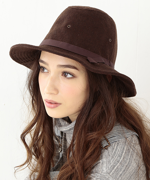BEAMS BOY(ビームスボーイ)の「INFIELDER DESIGN / ウール HAT(ハット・レディース・ブラック/ライトブラウン/ネイビー・ONE SIZE)」の1枚目の写真