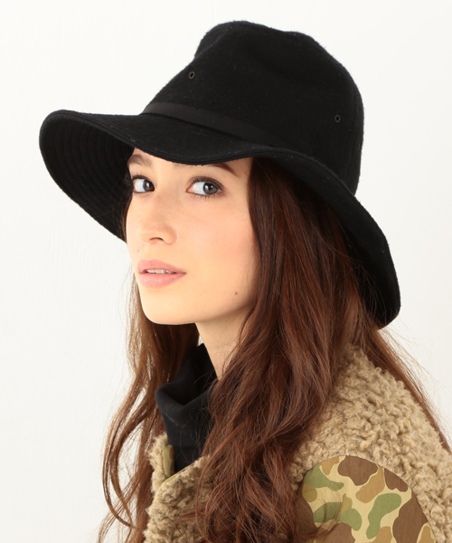 BEAMS BOY(ビームスボーイ)の「INFIELDER DESIGN / ウール HAT(ハット・レディース・ブラック/ライトブラウン/ネイビー・ONE SIZE)」の2枚目の写真