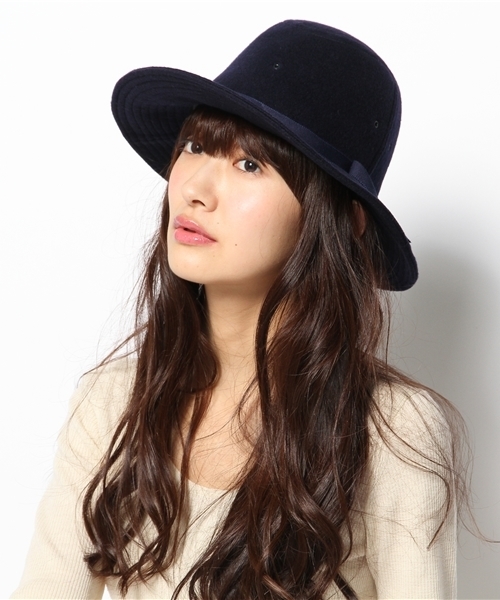 BEAMS BOY(ビームスボーイ)の「INFIELDER DESIGN / ウール HAT(ハット・レディース・ブラック/ライトブラウン/ネイビー・ONE SIZE)」の4枚目の写真