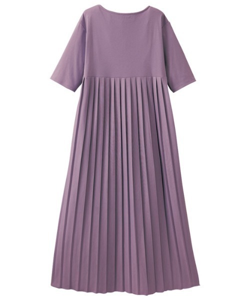 GeeRA(ジーラ)の「プリーツ切替フレアーワンピース(ワンピース・レディース・ブラック/パープル・X-LARGE/MEDIUM/LARGE/SMALL/XX-LARGE)」の5枚目の写真