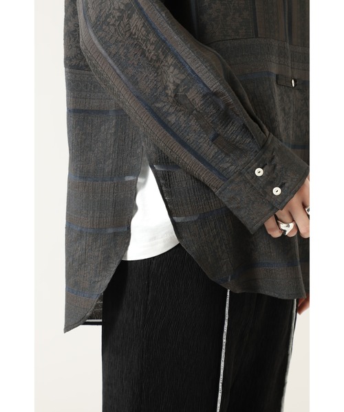 CREOLME（クレオルム）の「(CREOLME)ジャカードシアーシャツ