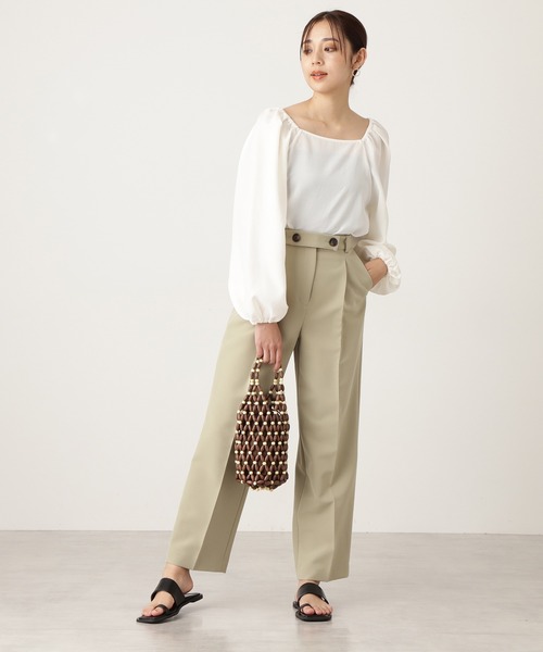 N.（N. Natural Beauty Basic）（エヌエヌナチュラルビューティーベーシック）の「◆ウッドビーズショルダーバッグ（ショルダーバッグ・レディース・オレンジ/ブラウン・ﾌﾘ-）」の3枚目の写真