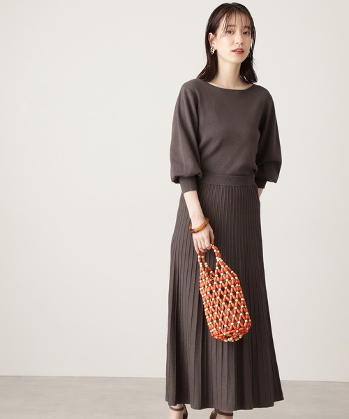 N.（N. Natural Beauty Basic）（エヌエヌナチュラルビューティーベーシック）の「◆ウッドビーズショルダーバッグ（ショルダーバッグ・レディース・オレンジ/ブラウン・ﾌﾘ-）」の5枚目の写真