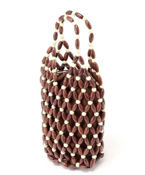 N.（N. Natural Beauty Basic）（エヌエヌナチュラルビューティーベーシック）の「◆ウッドビーズショルダーバッグ（ショルダーバッグ・レディース・オレンジ/ブラウン・ﾌﾘ-）」の15枚目の写真