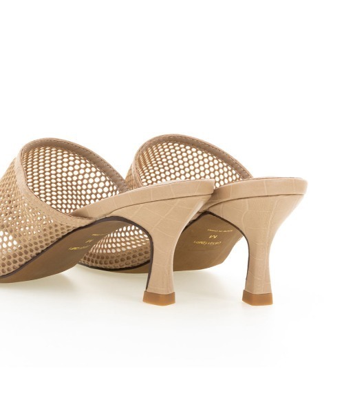 RANDA（ランダ）の「ソフト メッシュスクエアトゥミュールサンダル（サンダル・レディース・ベージュ/ブラック/ホワイト・M/L/LL/S）」の11枚目の写真