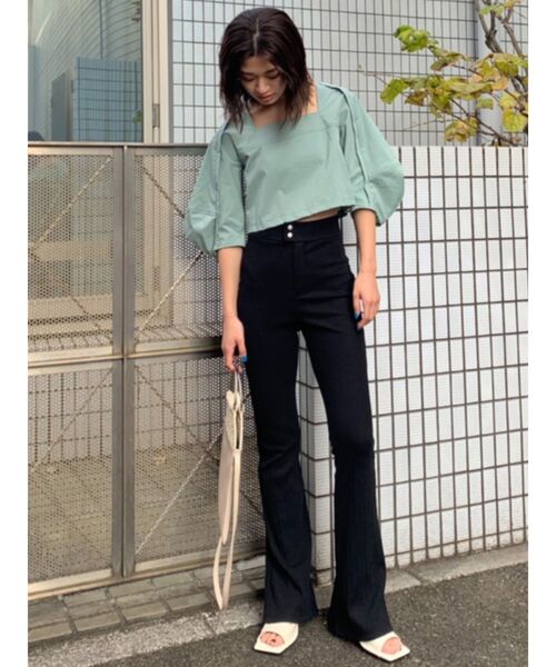 EMODA（エモダ）の「スクエアカットローシューズ（サンダル・レディース・ブラック/ホワイト・MEDIUM/LARGE/SMALL）」の9枚目の写真