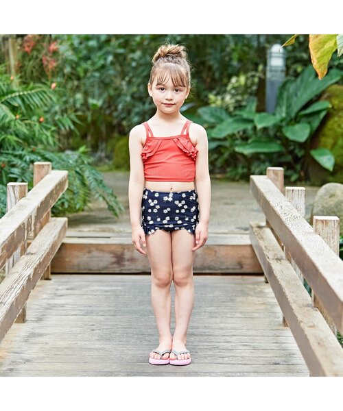 BREEZE(ブリーズ)の「リブフリル花柄セパレート水着_UVカット(水着・キッズ・ピンク/イエロー・130/80/110/140/100/120/90)」の13枚目の写真