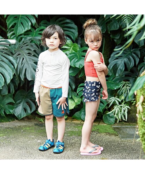 BREEZE(ブリーズ)の「リブフリル花柄セパレート水着_UVカット(水着・キッズ・ピンク/イエロー・130/80/110/140/100/120/90)」の11枚目の写真