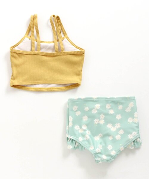 BREEZE(ブリーズ)の「リブフリル花柄セパレート水着_UVカット(水着・キッズ・ピンク/イエロー・130/80/110/140/100/120/90)」の8枚目の写真