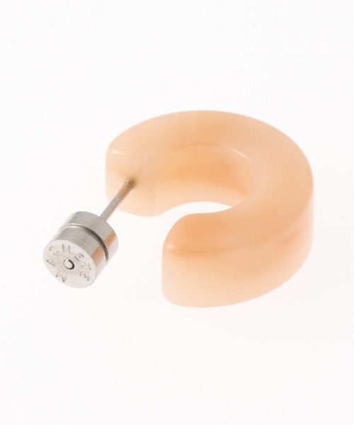 Charles Chaton(シャルルシャトン)の「MACHETE muse hoops(ピアス(両耳用)・レディース・アイボリー/ピンク・FREE)」の8枚目の写真