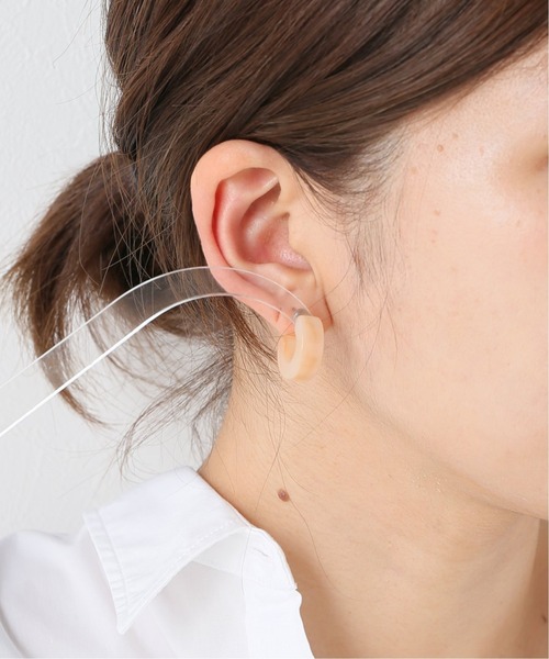 Charles Chaton(シャルルシャトン)の「MACHETE muse hoops(ピアス(両耳用)・レディース・アイボリー/ピンク・FREE)」の6枚目の写真