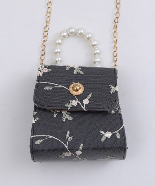 WC（ダブル シー）の「チュールスクエアバッグ（ハンドバッグ・レディース・アイボリー/ブラック・FREE）」の18枚目の写真