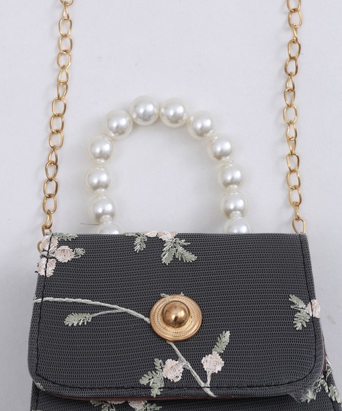 WC（ダブル シー）の「チュールスクエアバッグ（ハンドバッグ・レディース・アイボリー/ブラック・FREE）」の16枚目の写真