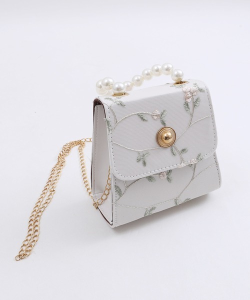 WC（ダブル シー）の「チュールスクエアバッグ（ハンドバッグ・レディース・アイボリー/ブラック・FREE）」の21枚目の写真