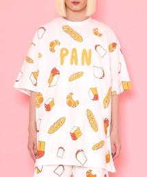 PUNYUS | フード総柄Ｔシャツ（PAN）(Tシャツ/カットソー)