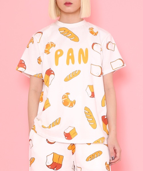PUNYUS（プニュズ）の「フード総柄Ｔシャツ(PAN)（Tシャツ/カットソー・レディース・その他2・2/1/3/4）」の14枚目の写真