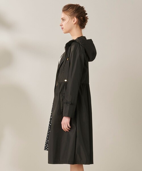 TOCCA 洗える レインコート 黒 ブラック 0 M 9号 トレンチコート TOCCA（トッカ）の「【洗える！】RAIN COAT レインコート（レイン