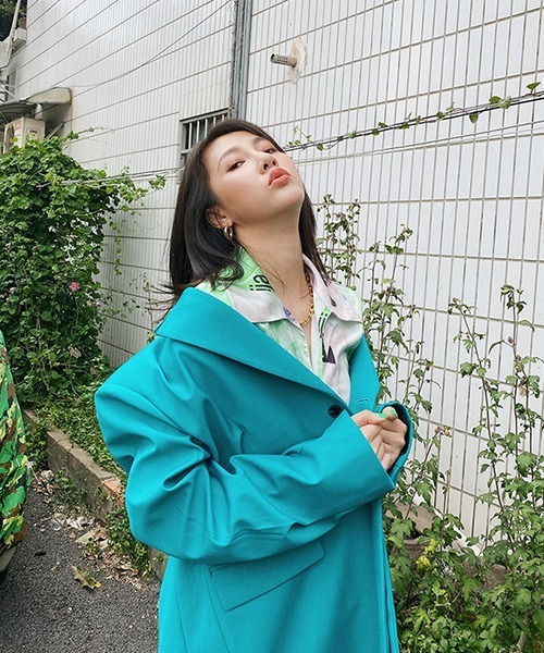 ロゴステッチ シングルテーラードジャケット XF03711【DO NOT TAG