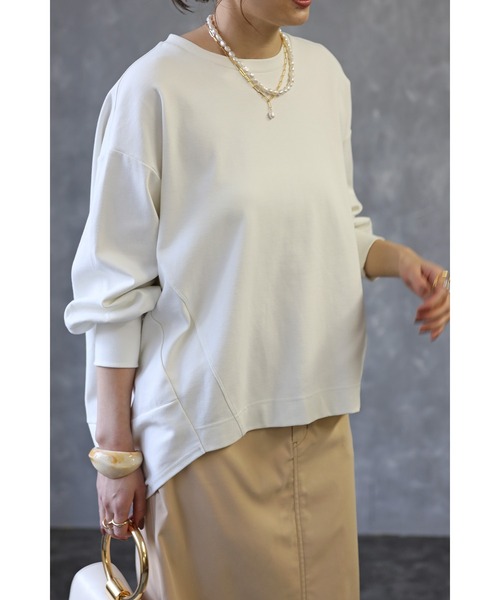 Bonjour Sagan（ボンジュールサガン）の「バルーンスムースプルオーバー（スウェット・レディース・オフホワイト・FREE）」の5枚目の写真