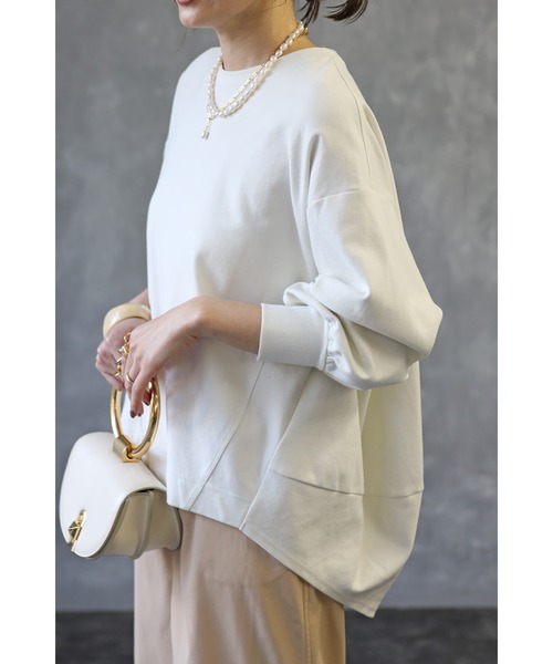 Bonjour Sagan（ボンジュールサガン）の「バルーンスムースプルオーバー（スウェット・レディース・オフホワイト・FREE）」の16枚目の写真