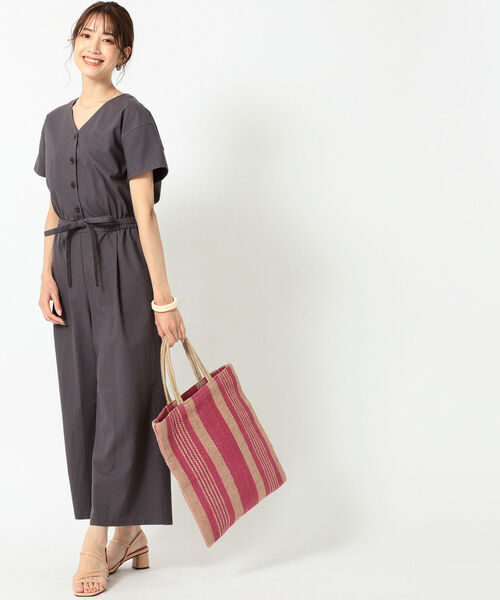 B:MING by BEAMS(ビーミングバイビームス)の「B:MING by BEAMS / ジャンプスーツ 21SS(つなぎ/オールインワン・レディース・ベージュ/ブラック系その他・SMALL/MEDIUM)」の13枚目の写真