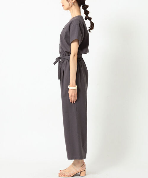 B:MING by BEAMS(ビーミングバイビームス)の「B:MING by BEAMS / ジャンプスーツ 21SS(つなぎ/オールインワン・レディース・ベージュ/ブラック系その他・SMALL/MEDIUM)」の5枚目の写真