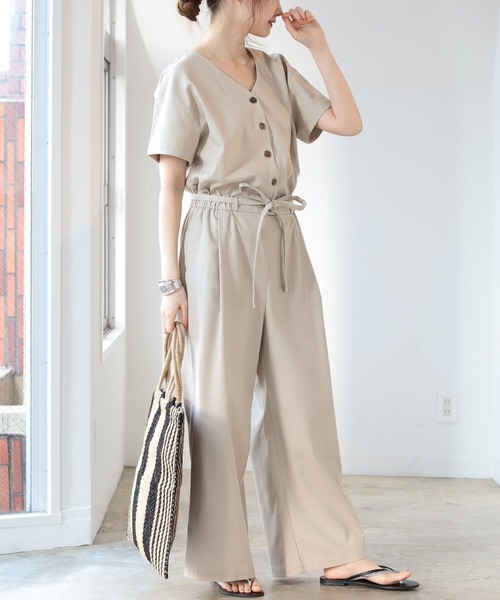 B:MING by BEAMS(ビーミングバイビームス)の「B:MING by BEAMS / ジャンプスーツ 21SS(つなぎ/オールインワン・レディース・ベージュ/ブラック系その他・SMALL/MEDIUM)」の6枚目の写真