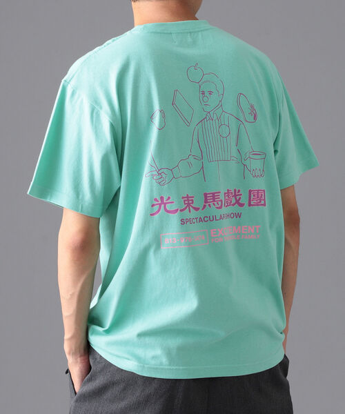 BEAMS（ビームス）の「BEAMS / Juggling Tシャツ（Tシャツ/カットソー・メンズ・ホワイト/ミント・SMALL/MEDIUM/X-LARGE/LARGE）」の2枚目の写真
