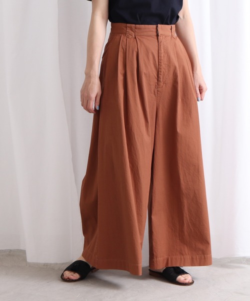 Lene（レネ）の「メイリーギャバ　ロングキュロットパンツ（その他パンツ・レディース・ブラック/ベージュ・FREE）」の3枚目の写真