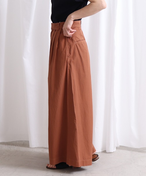 Lene（レネ）の「メイリーギャバ　ロングキュロットパンツ（その他パンツ・レディース・ブラック/ベージュ・FREE）」の6枚目の写真