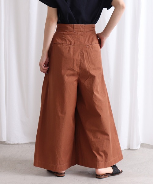 Lene（レネ）の「メイリーギャバ　ロングキュロットパンツ（その他パンツ・レディース・ブラック/ベージュ・FREE）」の7枚目の写真