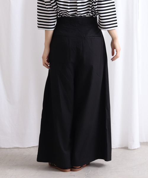 Lene（レネ）の「メイリーギャバ　ロングキュロットパンツ（その他パンツ・レディース・ブラック/ベージュ・FREE）」の11枚目の写真