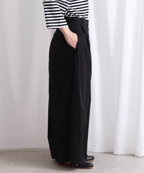 Lene（レネ）の「メイリーギャバ　ロングキュロットパンツ（その他パンツ・レディース・ブラック/ベージュ・FREE）」の14枚目の写真