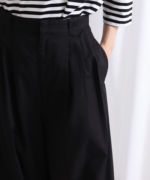 Lene（レネ）の「メイリーギャバ　ロングキュロットパンツ（その他パンツ・レディース・ブラック/ベージュ・FREE）」の16枚目の写真