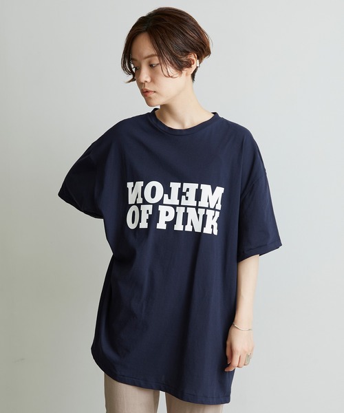 nitca（ニトカ）の「●DEPEND天竺オーバーTシャツ（Tシャツ/カットソー・レディース・ネイビー/ホワイト/ダークベージュ/ボルドー・FREE）」の5枚目の写真