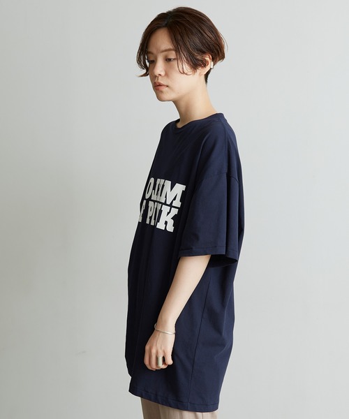 nitca（ニトカ）の「●DEPEND天竺オーバーTシャツ（Tシャツ/カットソー・レディース・ネイビー/ホワイト/ダークベージュ/ボルドー・FREE）」の6枚目の写真