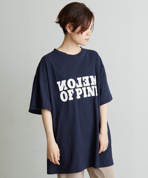 nitca（ニトカ）の「●DEPEND天竺オーバーTシャツ（Tシャツ/カットソー・レディース・ネイビー/ホワイト/ダークベージュ/ボルドー・FREE）」の8枚目の写真