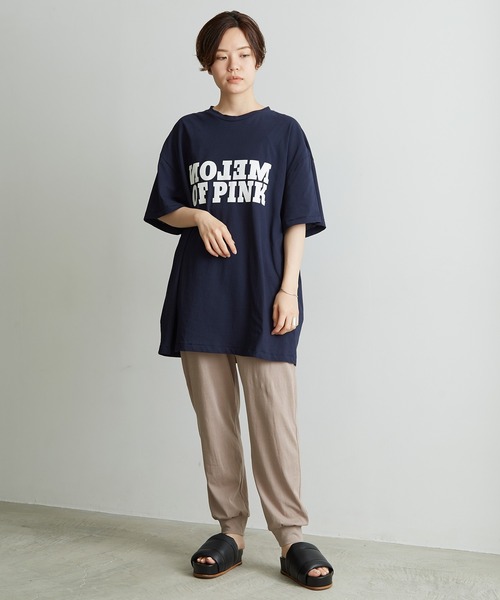 nitca（ニトカ）の「●DEPEND天竺オーバーTシャツ（Tシャツ/カットソー・レディース・ネイビー/ホワイト/ダークベージュ/ボルドー・FREE）」の10枚目の写真